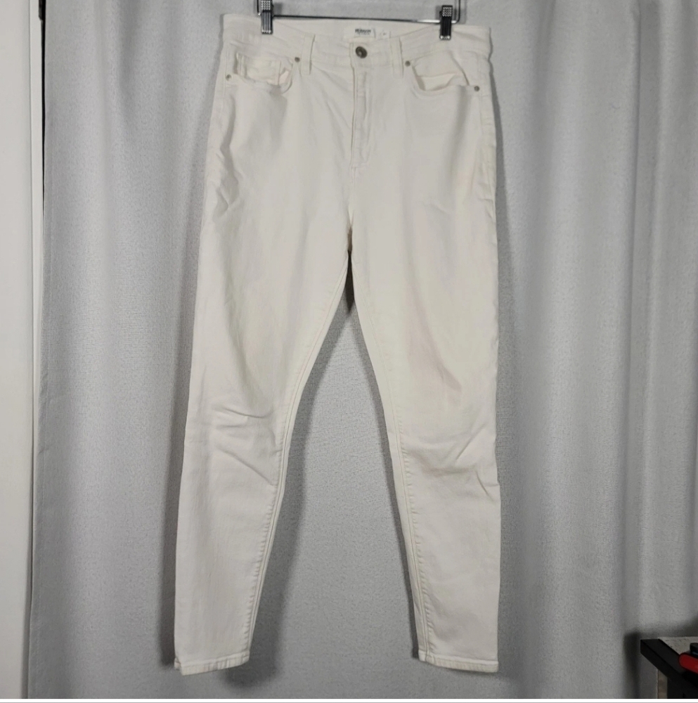 Hudson Barbara Super Skinny Stretch White Denim Jeans Women's 31 Pants